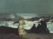 Winslow Homer A Summer Night (san39) USA oil painting reproduction
